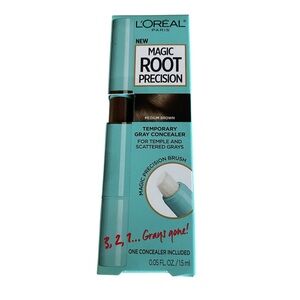 L’Oréal Magic Root Precision Temporary Gray Concealer Brush Medium Brown NIB